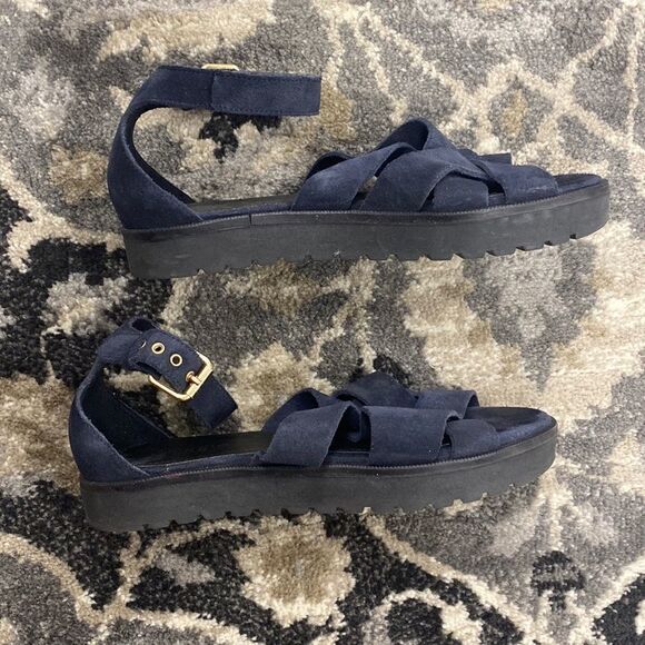 J. Crew Navy Sandals - Picture 2 of 6